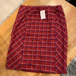 J jill Pencil skirt cherry red